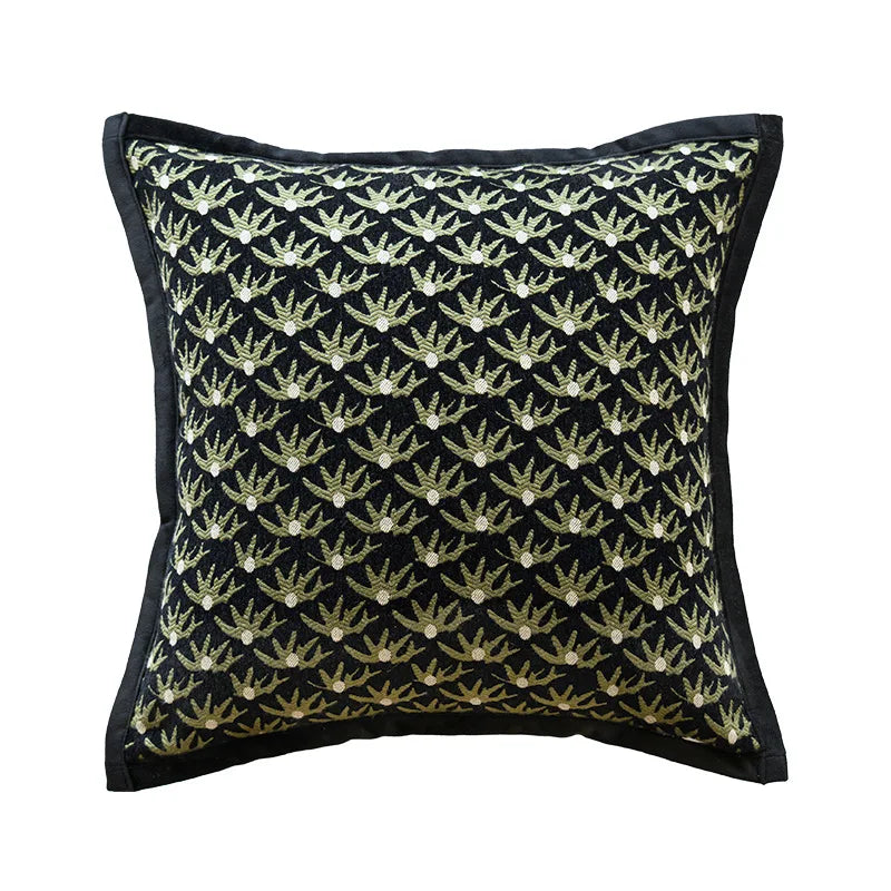 Housse de coussin kaki