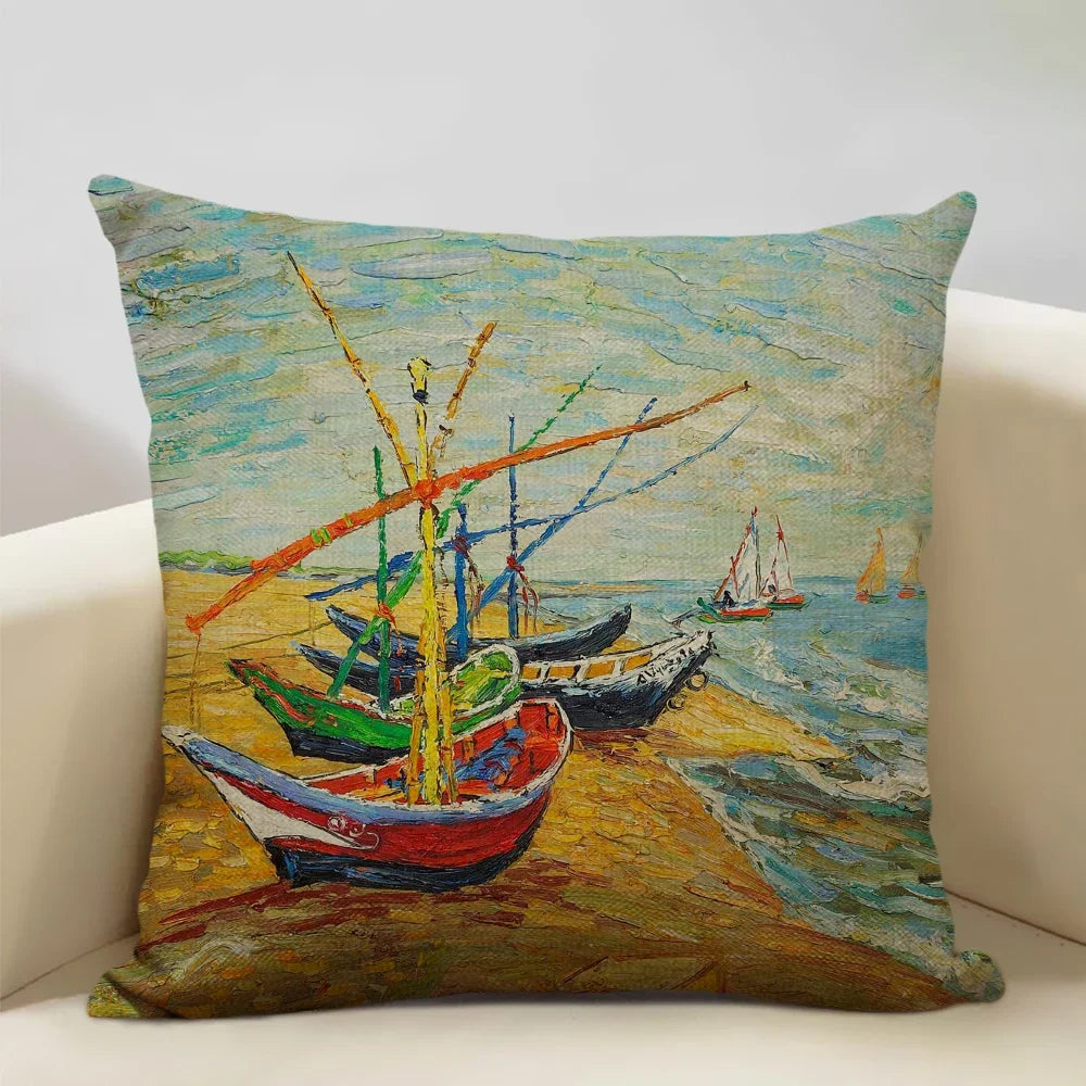 Housse de coussin fleurie