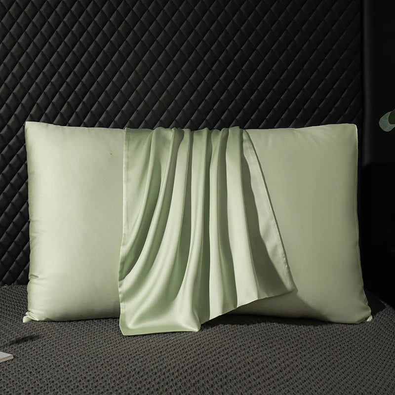 Housse de coussin soie
