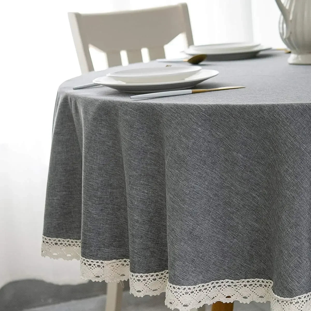 Nappe ronde tissu