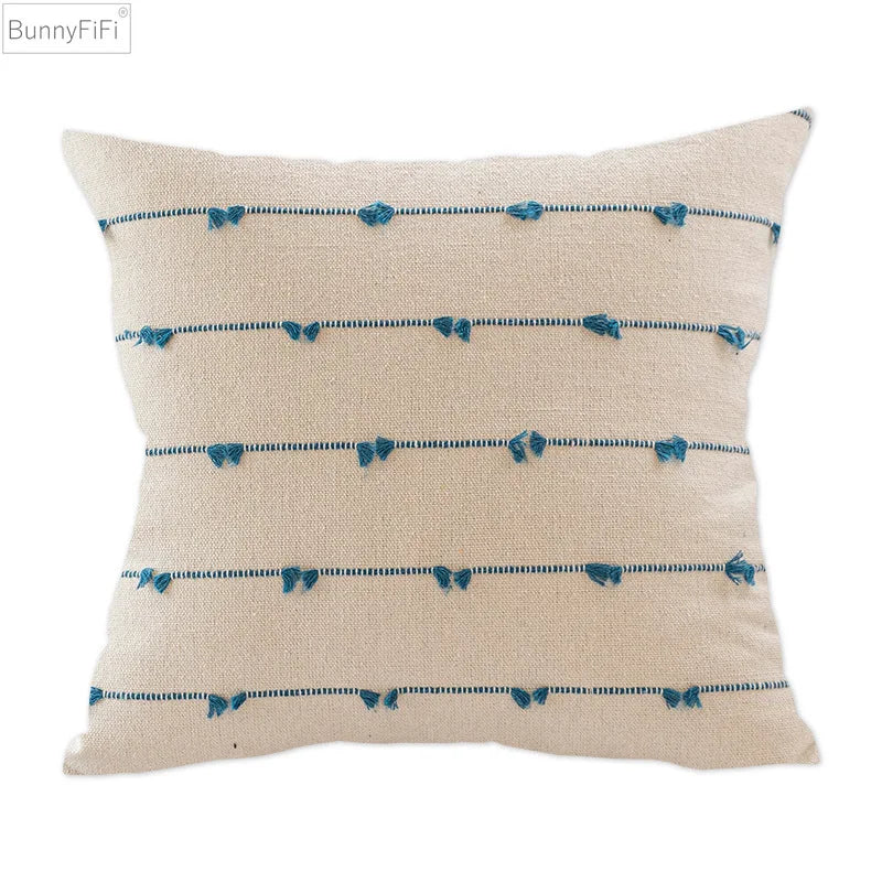 Housse de coussin beige