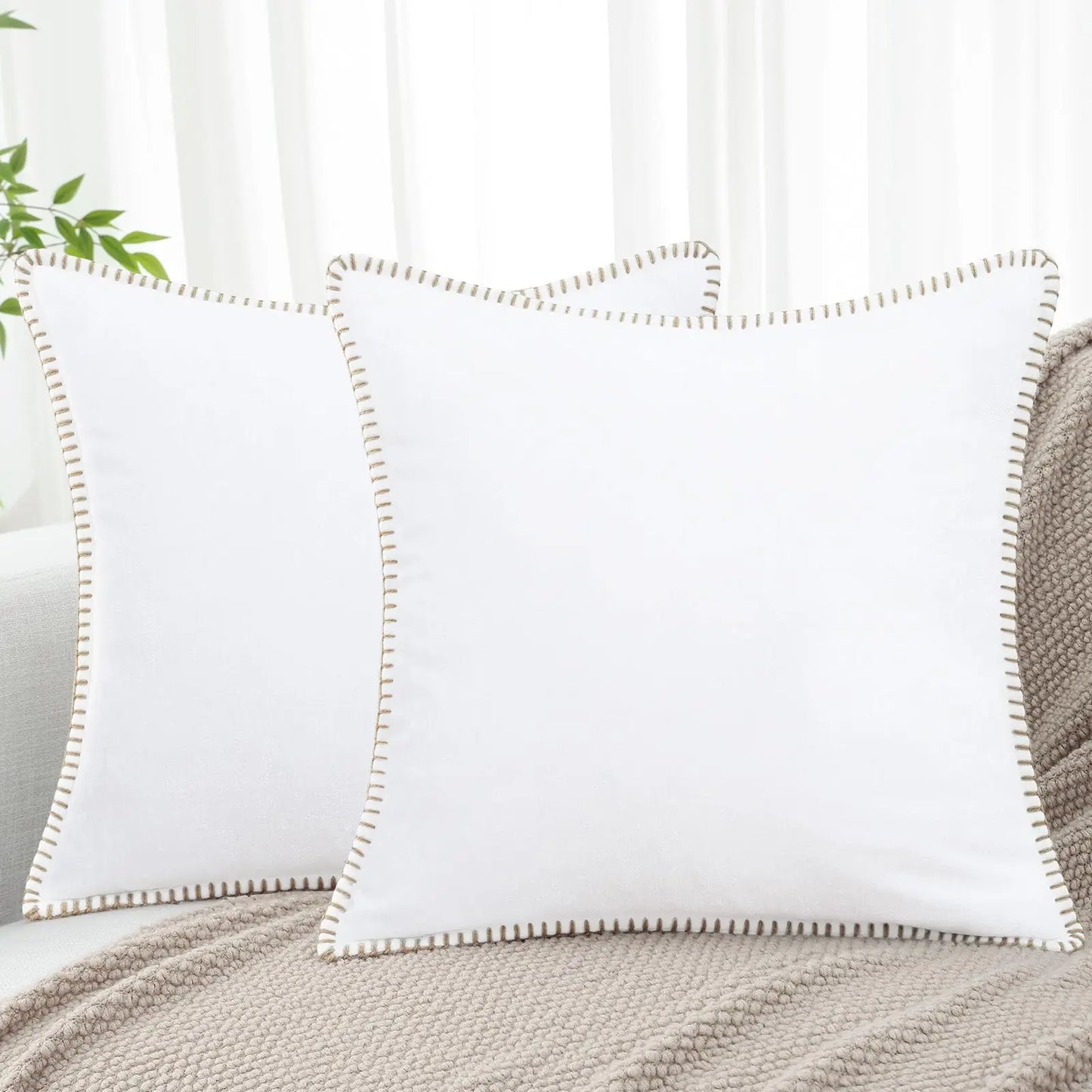 Housse de coussin 60x60 pour canapé
