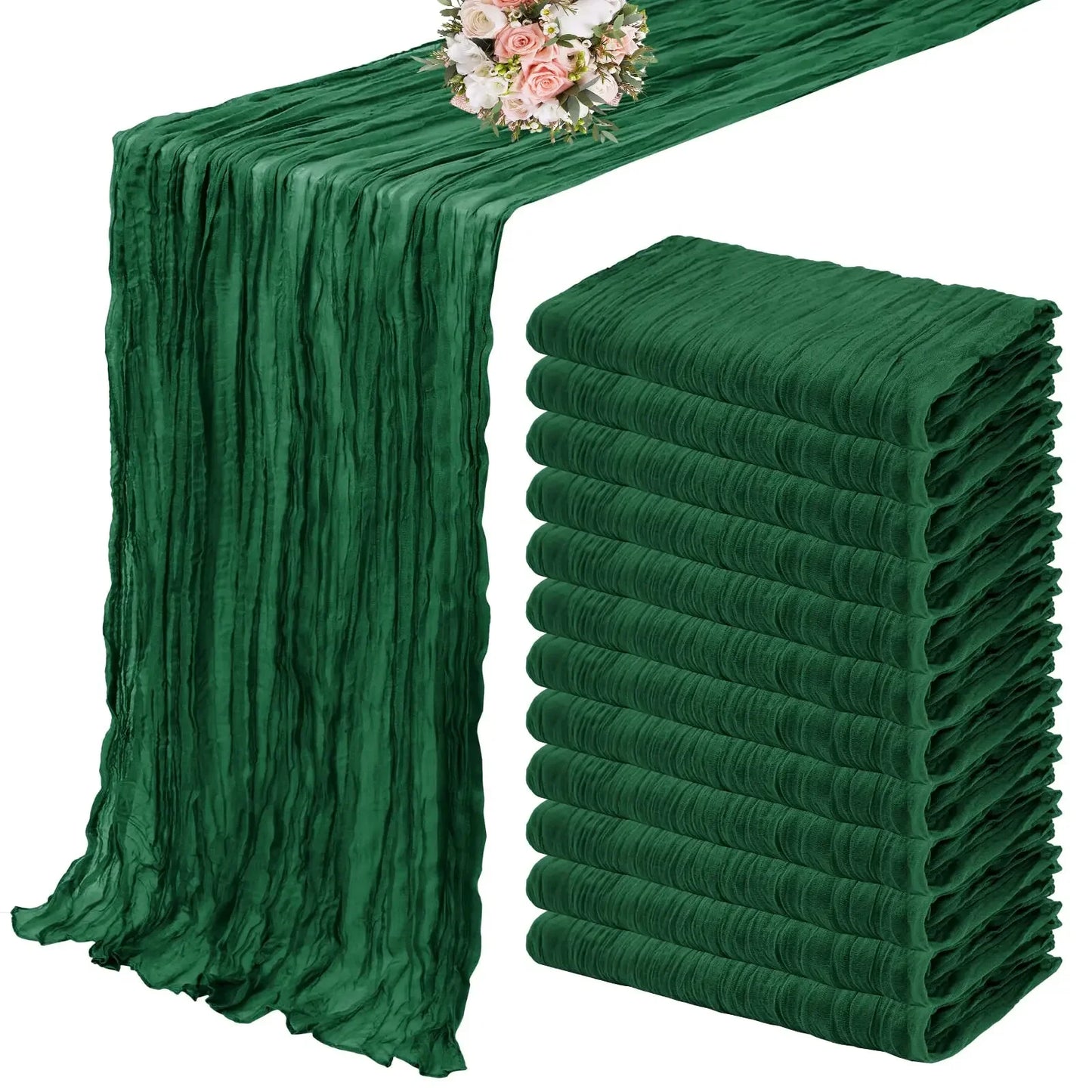 Chemin de table vert sapin