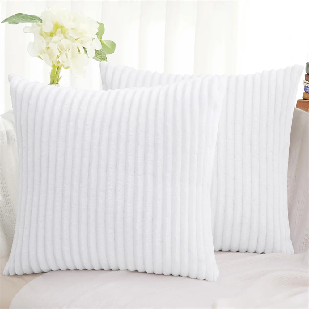 Housse de coussin velours cotelé