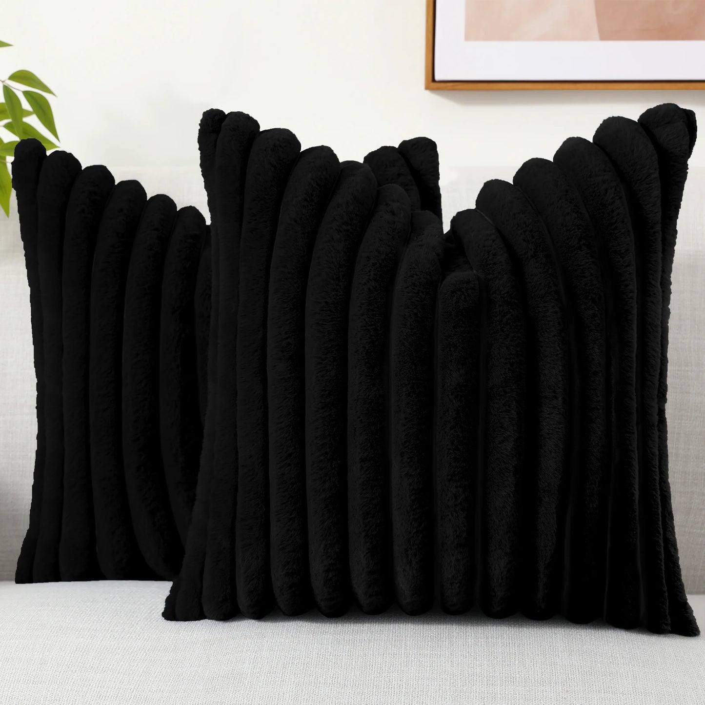 Housse de coussin en velours