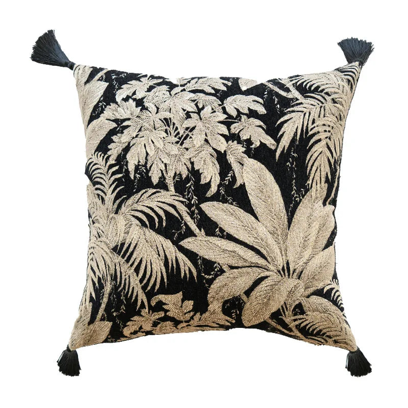 Housse de coussin kaki
