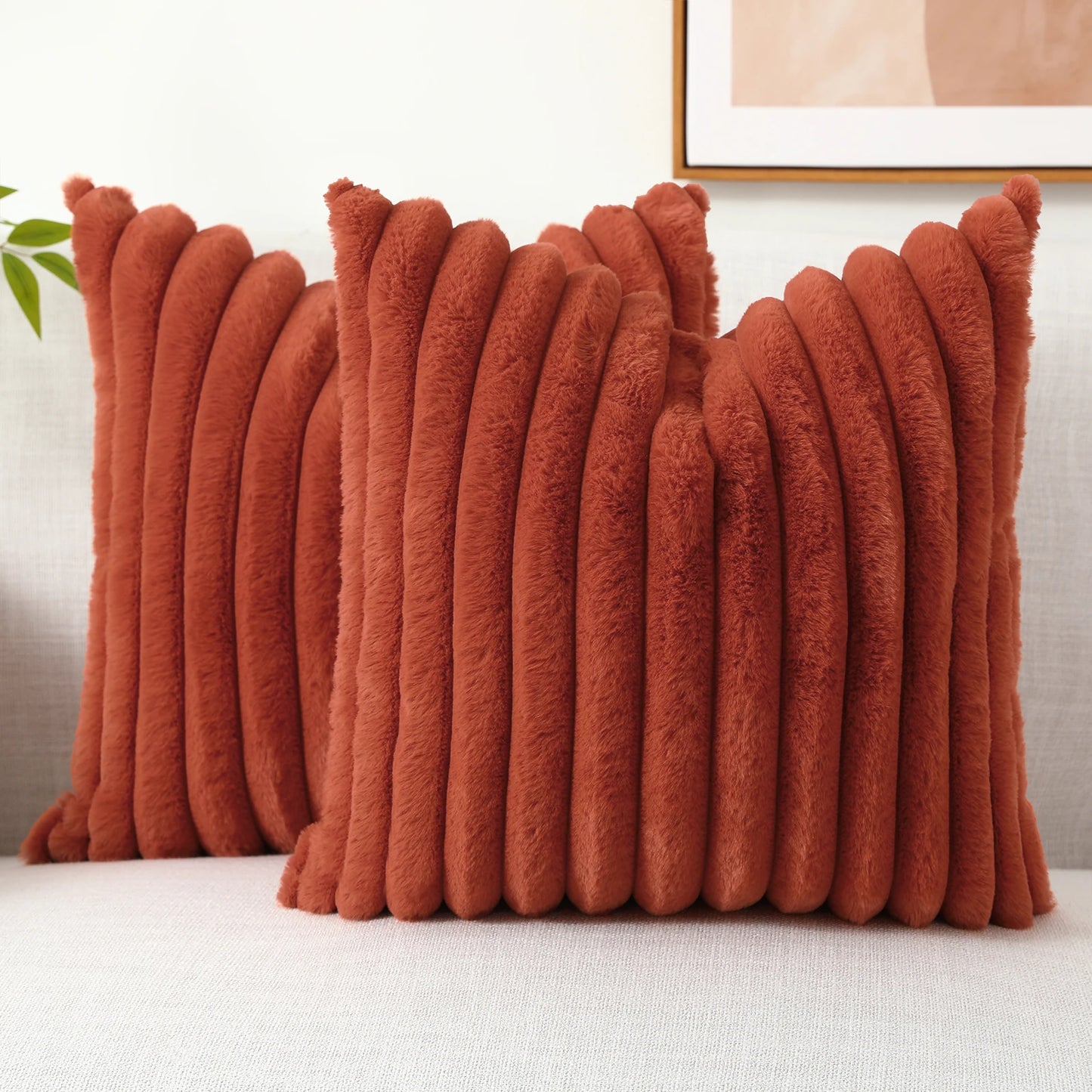 Housse de coussin en velours