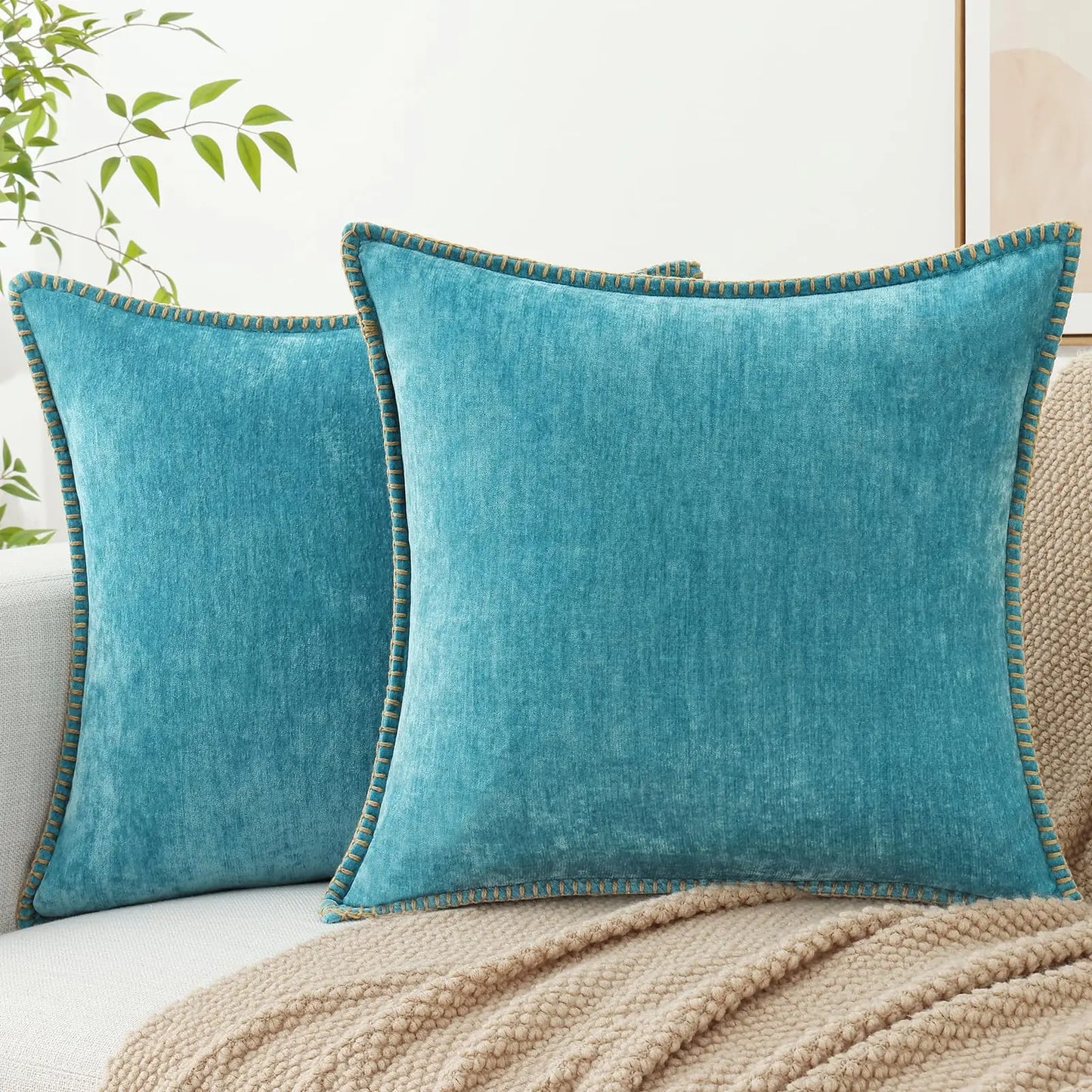 Housse de coussin 60x60 pour canapé