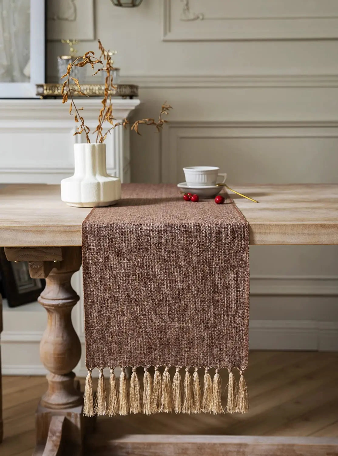 Toile de jute chemin de table