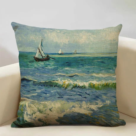 Housse de coussin fleurie