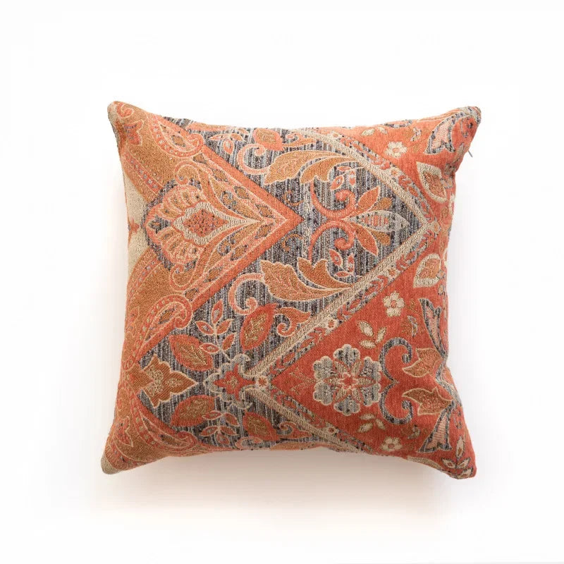 Housse de coussin orange