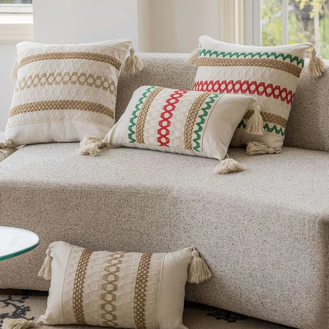 Housse de coussin rectangulaire