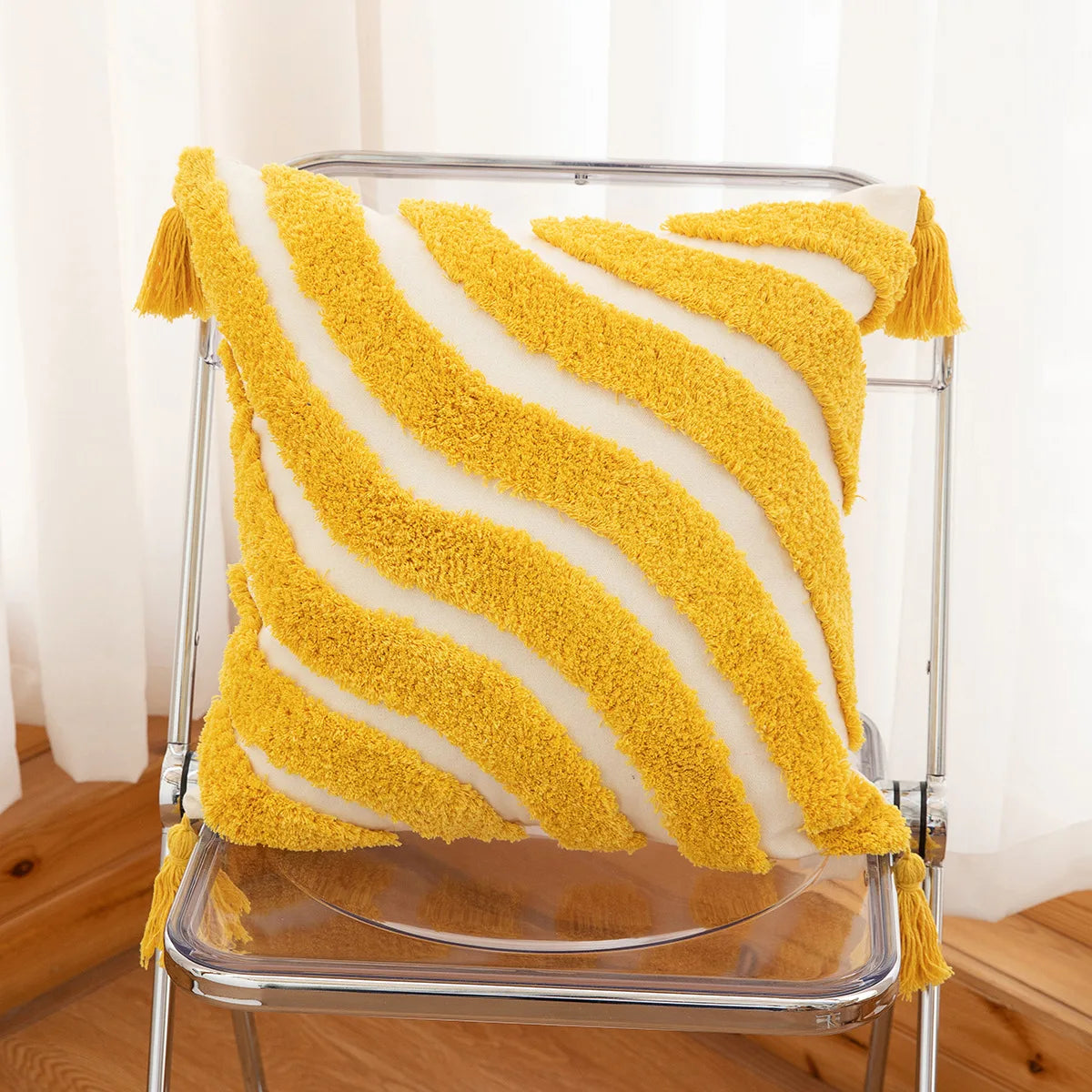 Housse de coussin colorée