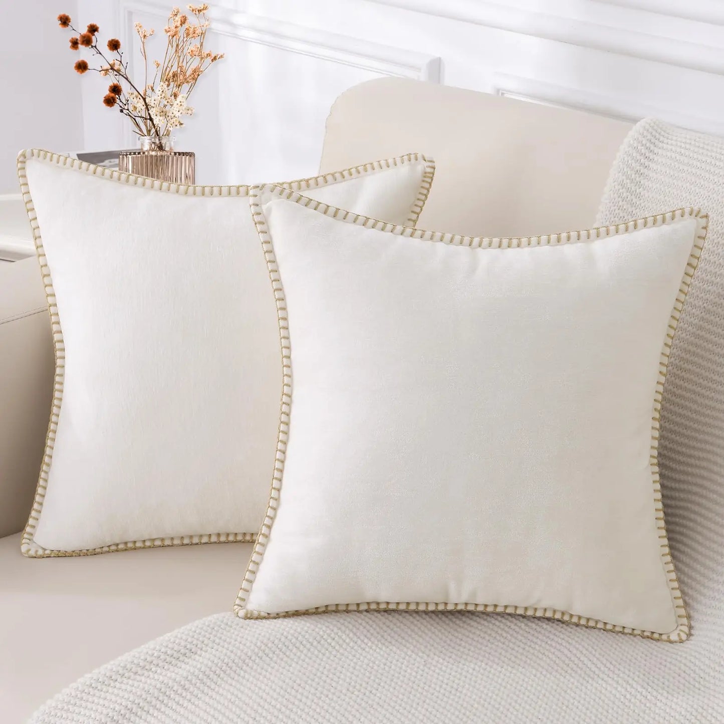 Housse de coussin 60x60 pour canapé