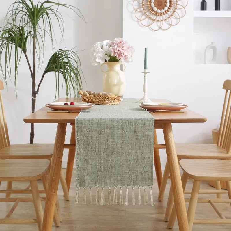 Toile de jute chemin de table