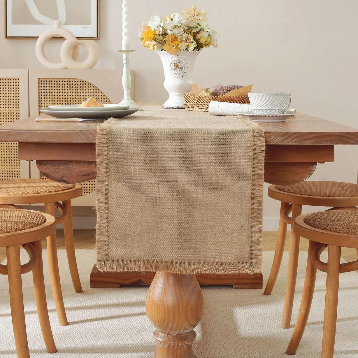 Chemin de table en lin