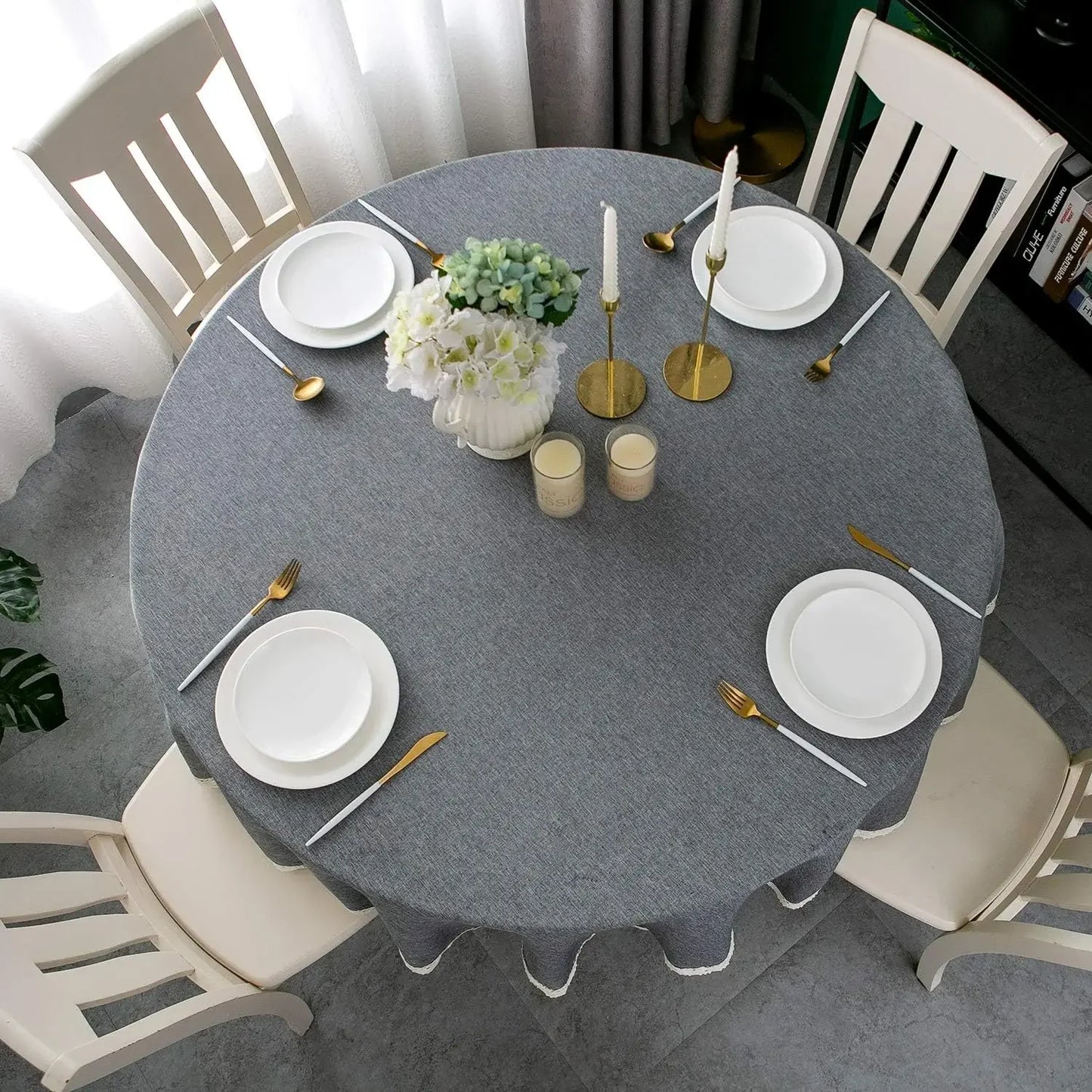 Nappe ronde tissu