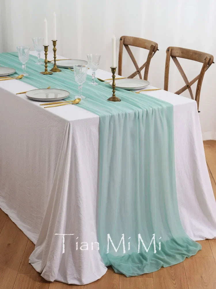 Chemin de table vert