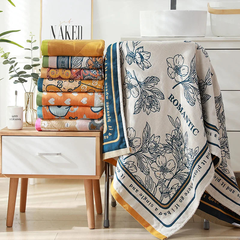 Drap de bain vert