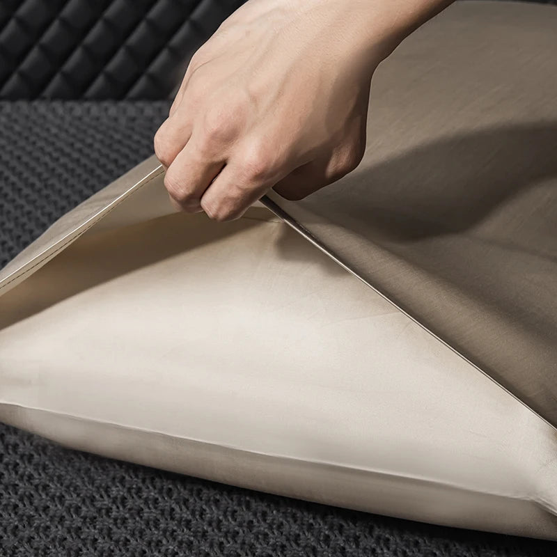 Housse de coussin soie