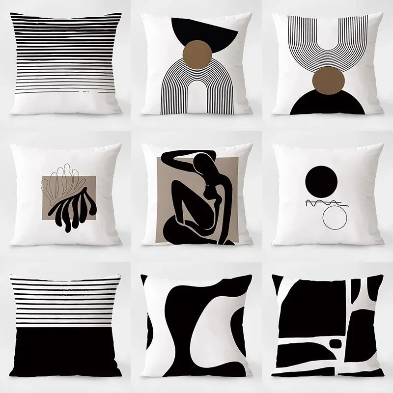 Housse de coussin blanc