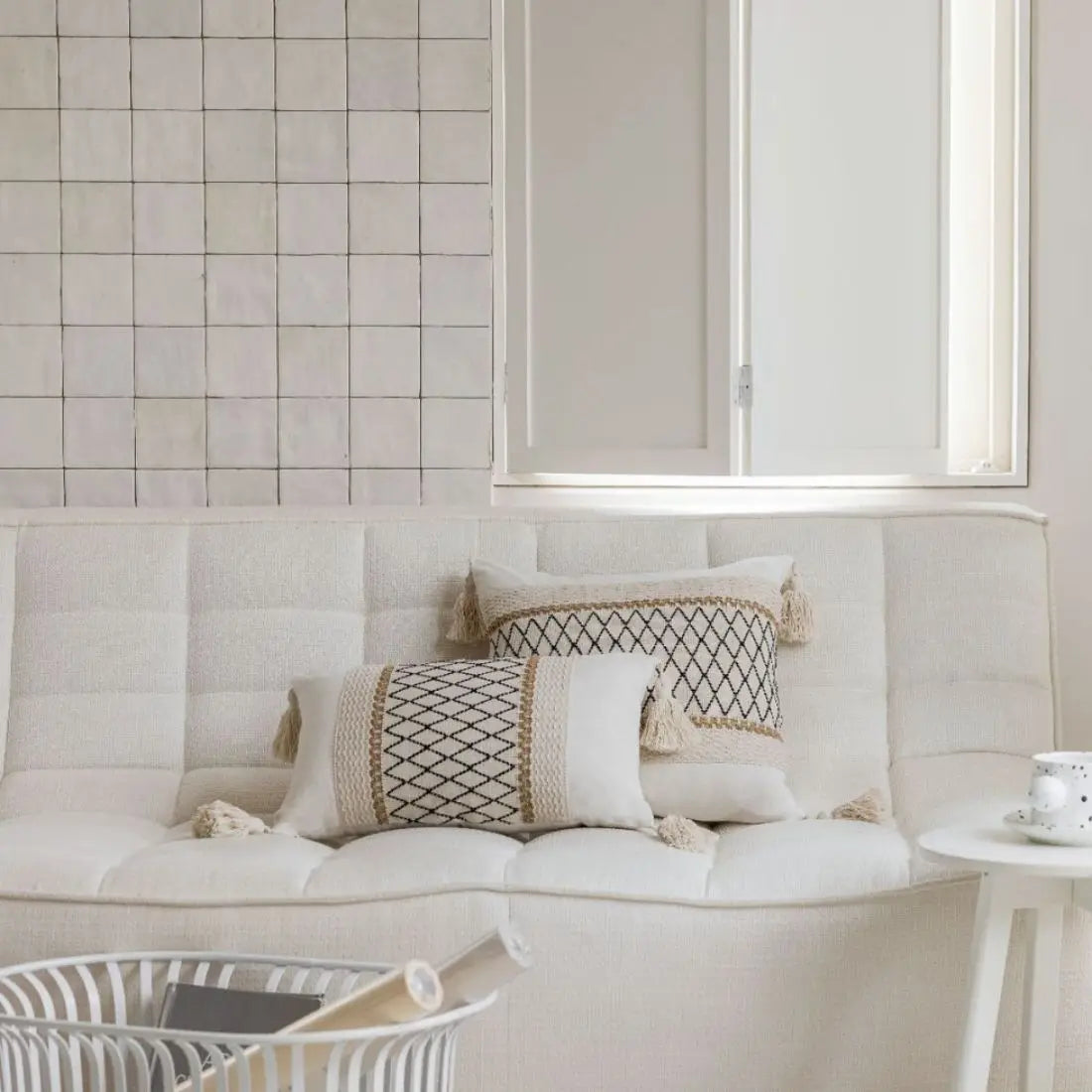 Housse de coussin canapé