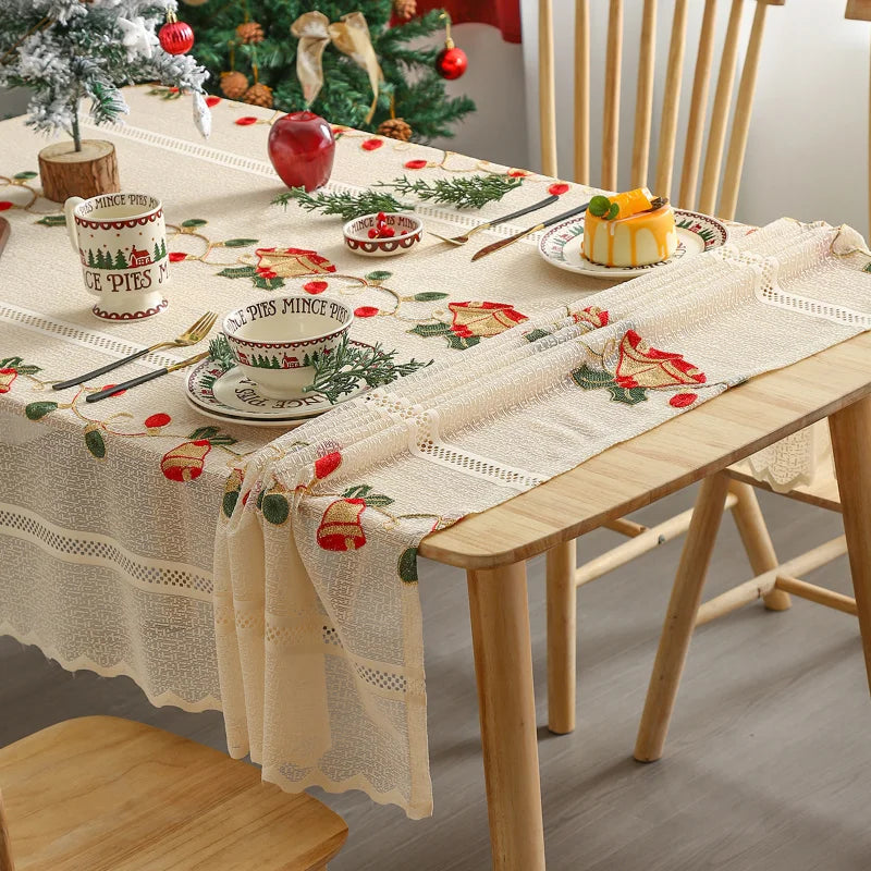Nappe de noël rectangulaire