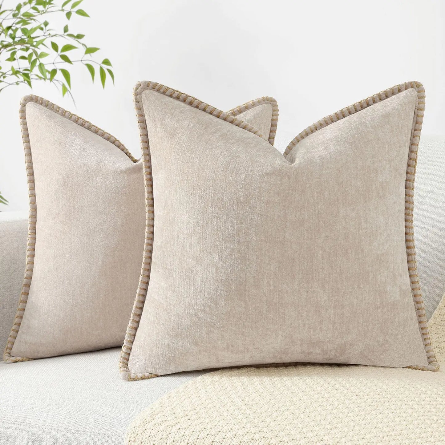 Housse de coussin 60x60 pour canapé