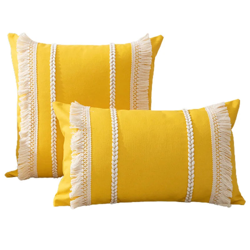 Housse de coussin en lin