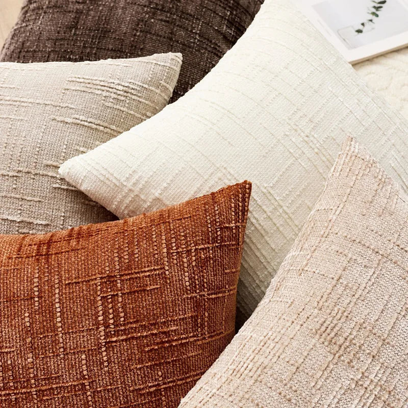 Housse de coussin terracotta