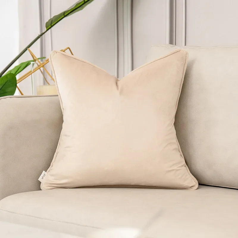 Housse de coussin velours