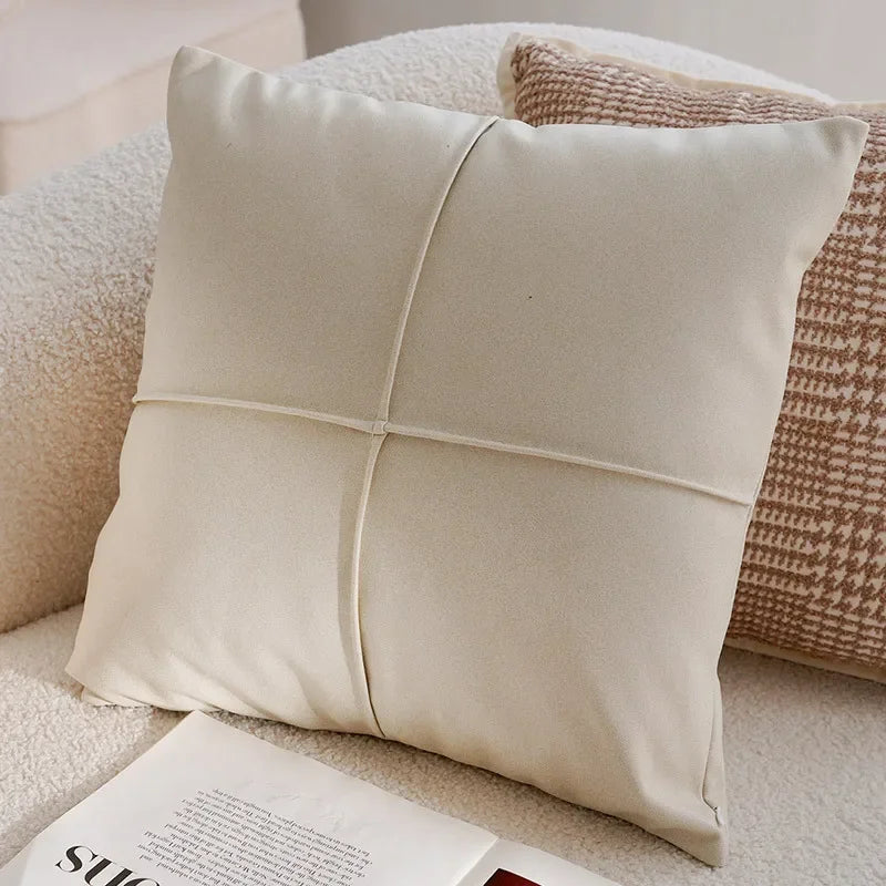 Housse de coussin marron