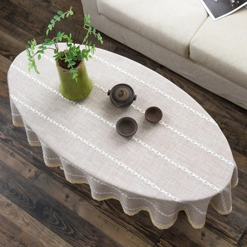 Nappe table ovale