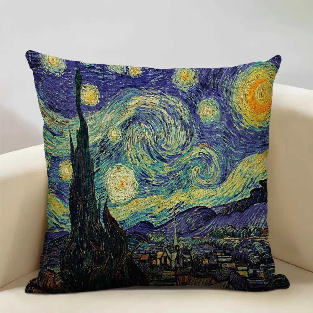 Housse de coussin fleurie