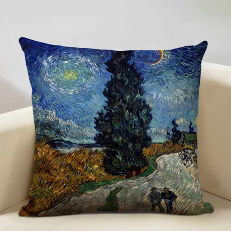 Housse de coussin fleurie