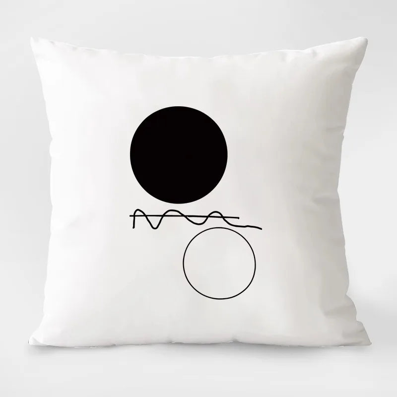Housse de coussin blanc