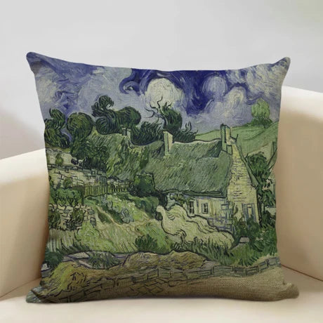 Housse de coussin fleurie