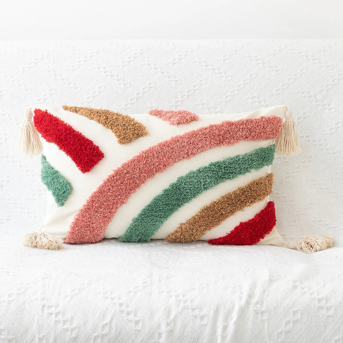 Housse de coussin colorée