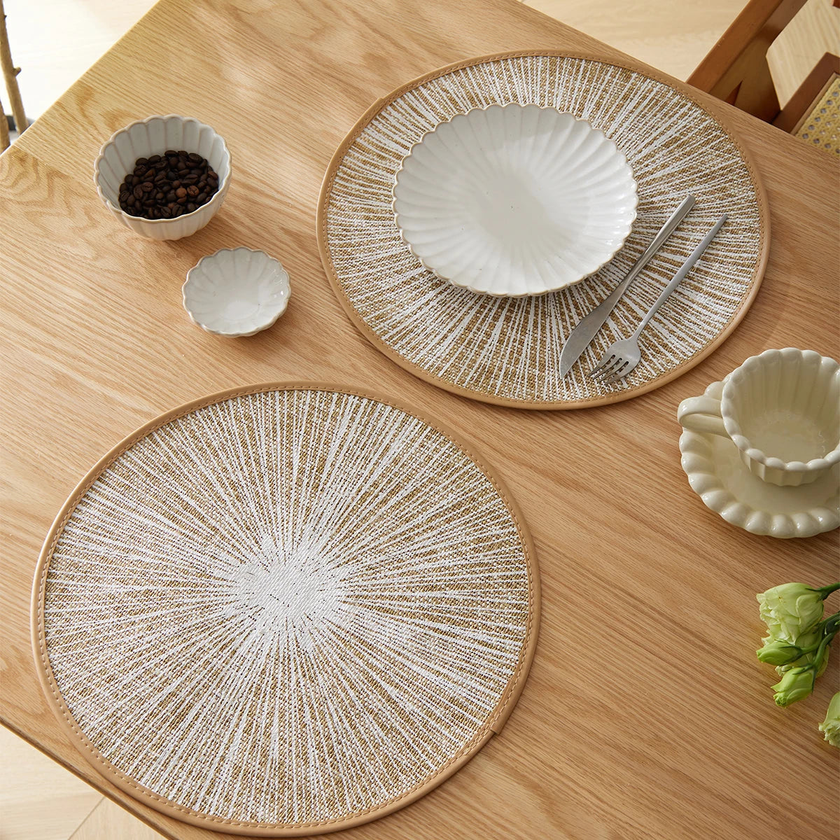 Set de table beige