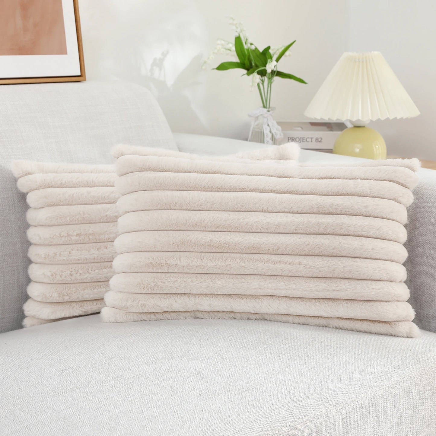 Housse de coussin en velours