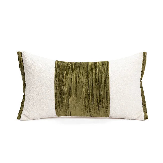 Housse de coussin kaki