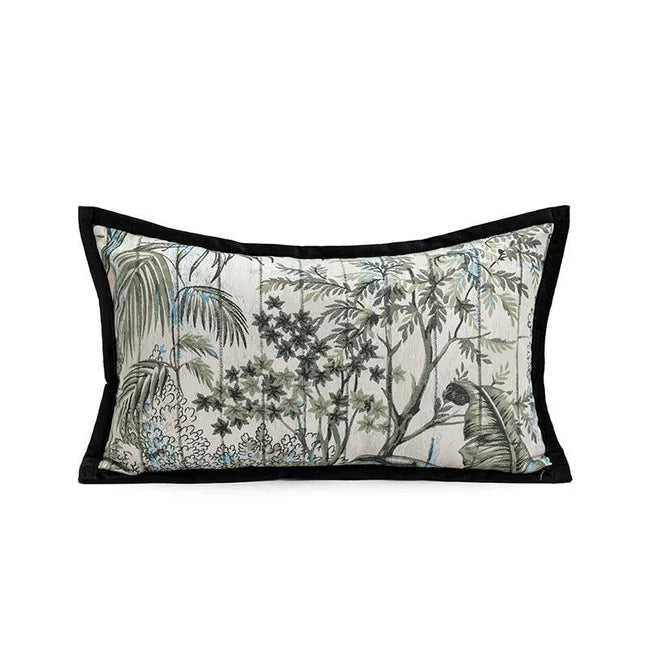 Housse de coussin kaki