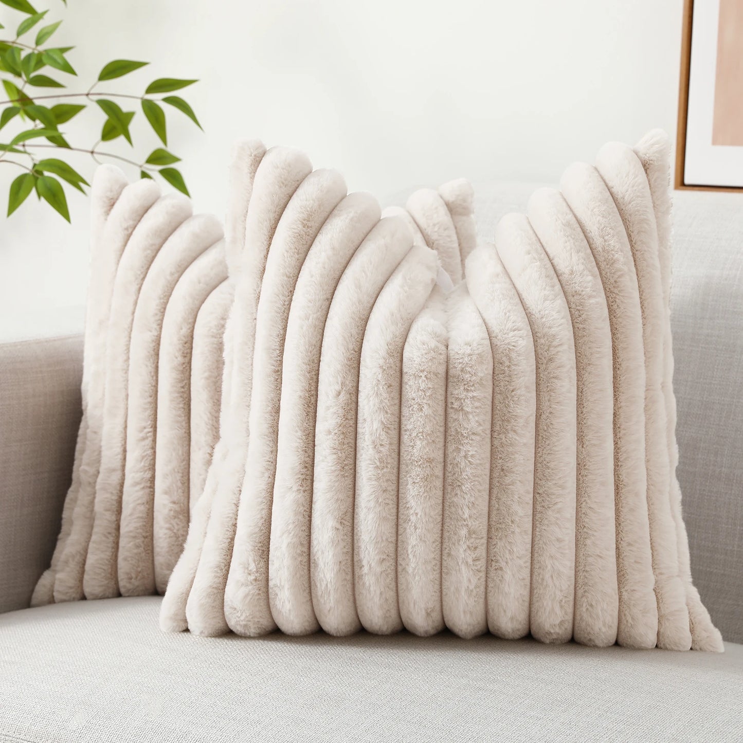 Housse de coussin en velours