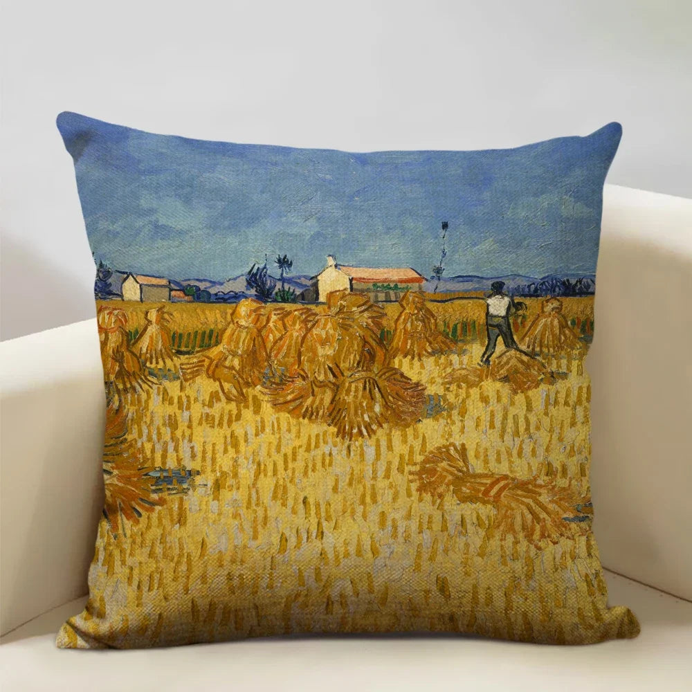 Housse de coussin fleurie