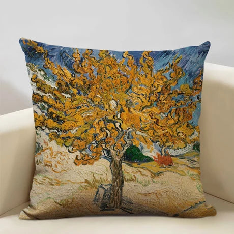 Housse de coussin fleurie