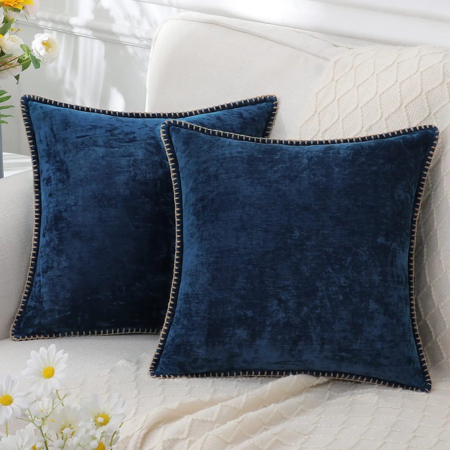 Housse de coussin 60x60 pour canapé