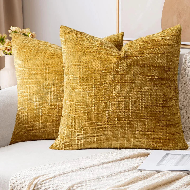 Housse de coussin terracotta
