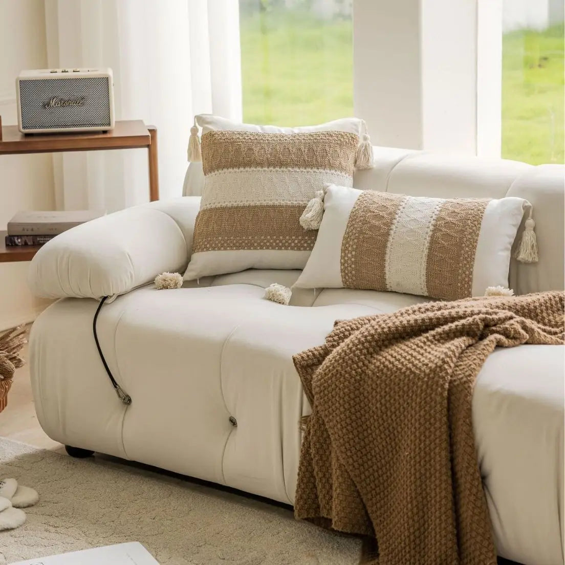 Housse de coussin canapé