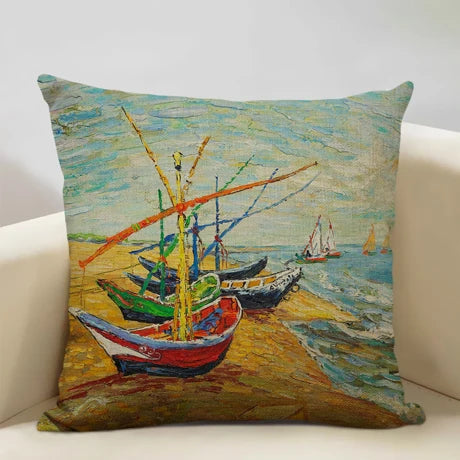 Housse de coussin fleurie