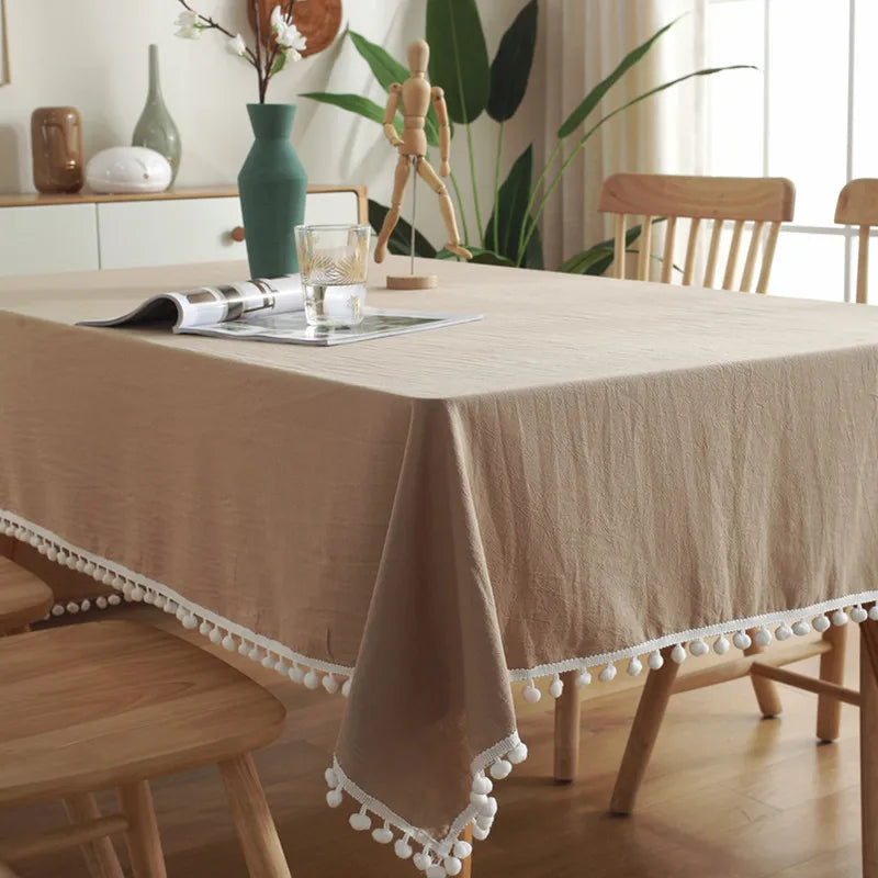 Nappe de table blanche